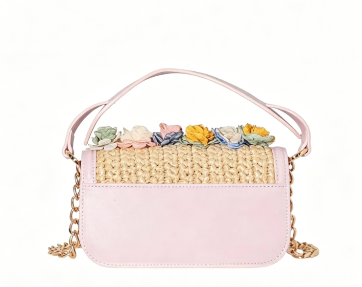 Floral Crystal Crossbody Bag